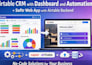 airtable crm with dashboard and automation, softr web app with airtable backend